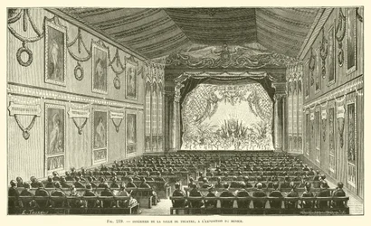 ミュンヘン展示会での劇場ホールのインテリア